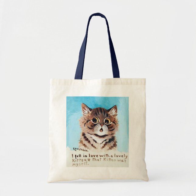Lovely Kitten, Louis Wain Tote Bag (Front)