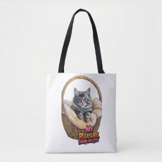 Lovely kitten  tote bag