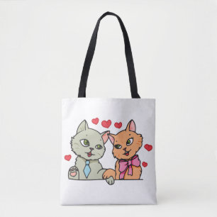 lovely kittens tote bag