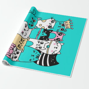 Lovely Kitties Cats, Cat Lover Gift,Cat Owner Gift Wrapping Paper