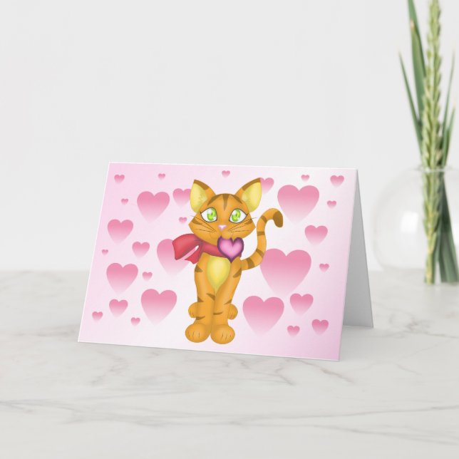Lovely Kitty Holiday Card (Front)