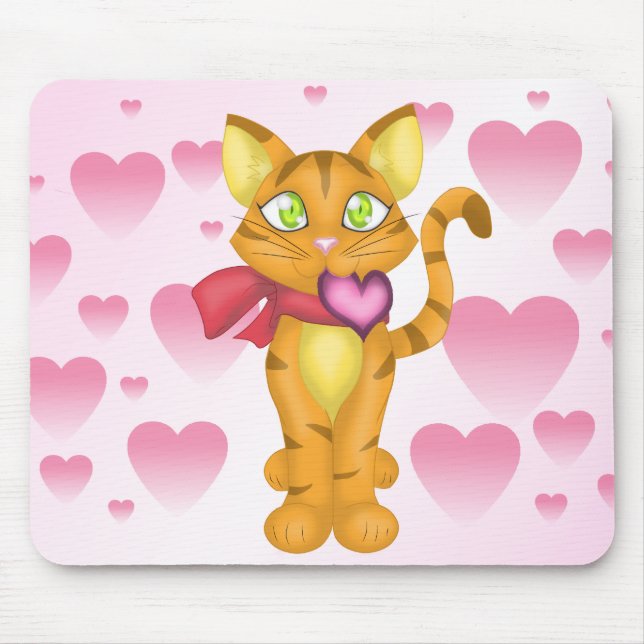 Lovely Kitty Mouse Pad (Front)