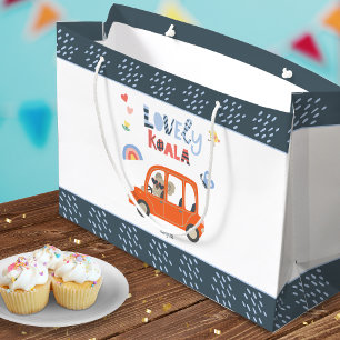 Lovely Koala Little Girl First Name Cute Animal Large Gift Bag