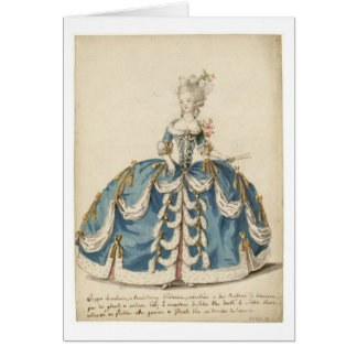 Lovely Lady Marie Antoinette fashion card