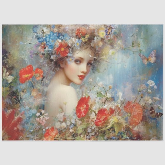 Lovely Lady  Tissue Paper (Front)