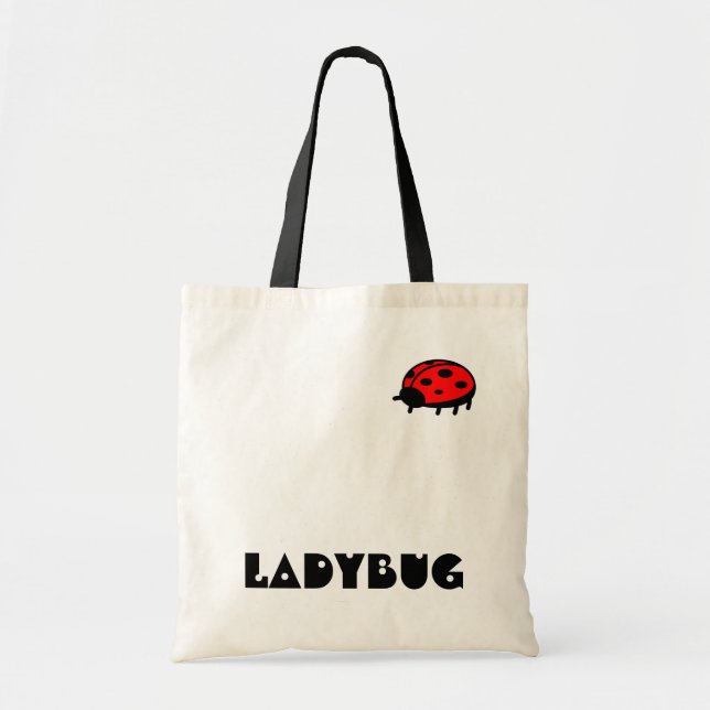 Lovely Ladybug Budget Tote Bag (Front)