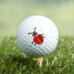 Lovely Ladybug Golf Balls