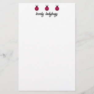 Lovely Ladybugs Stationery