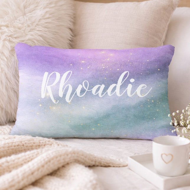 Lovely Lavender and Mint Dream Name Decorative Cushion (Creator Uploaded)