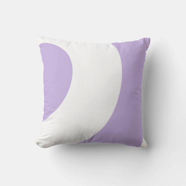 Lovely Lavender and White Cushion (Front)