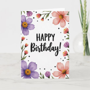 Lovely Lavender Birthday Card
