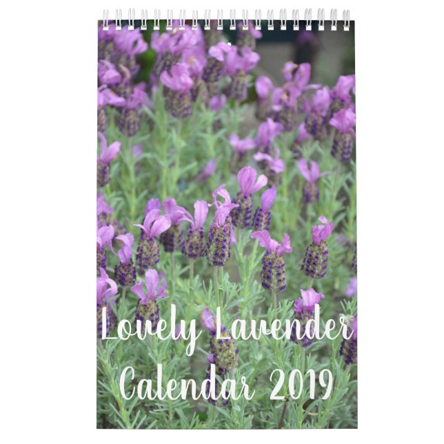 Lovely Lavender flowers Calendar (Cover)