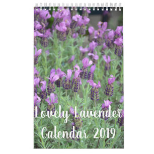 Lovely Lavender flowers Calendar