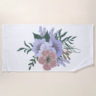 Lovely Lavender in Bouquet  Beach Towel