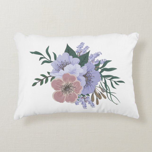Lovely Lavender in Bouquet  Decorative Cushion (Front)