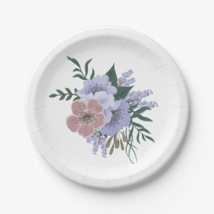 Lovely Lavender in Bouquet Paper Plate