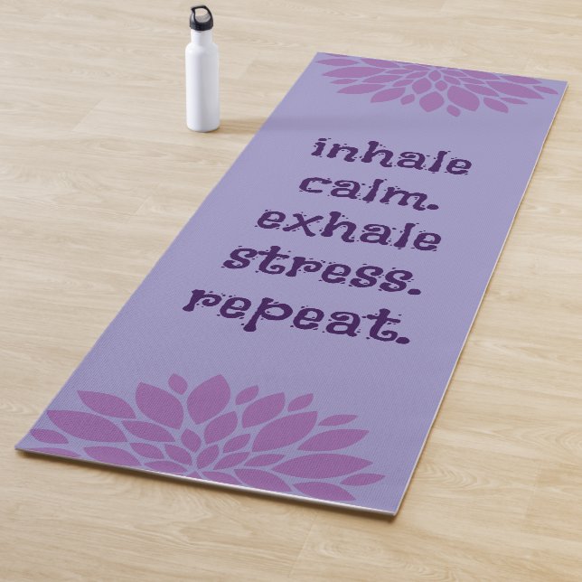 Lovely Lavender Inhale Calm Yoga Exercise Mat (In Situ)