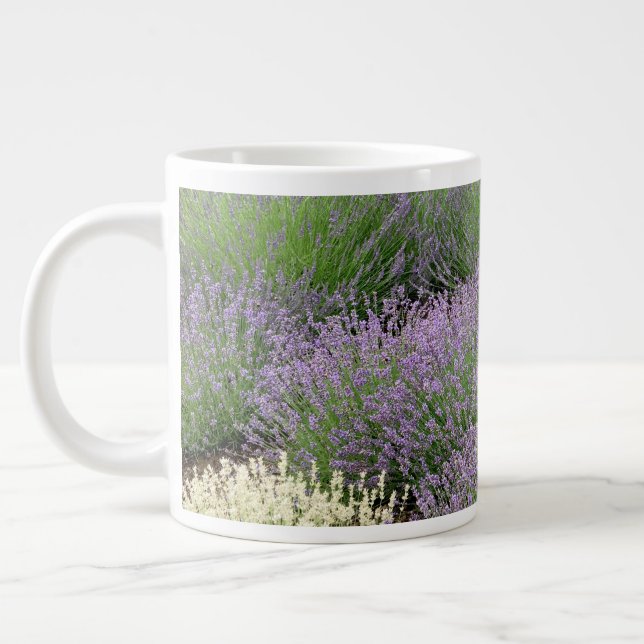 Lovely Lavender Large Coffee Mug (Left)