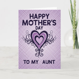 Lovely Lavender Moms Emblem Card