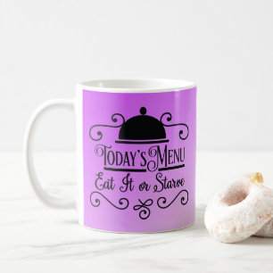 Lovely Lavender Ombre Kitchen Quotes Coffee Mug