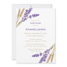 Lovely Lavender & Wheat Bridal Shower