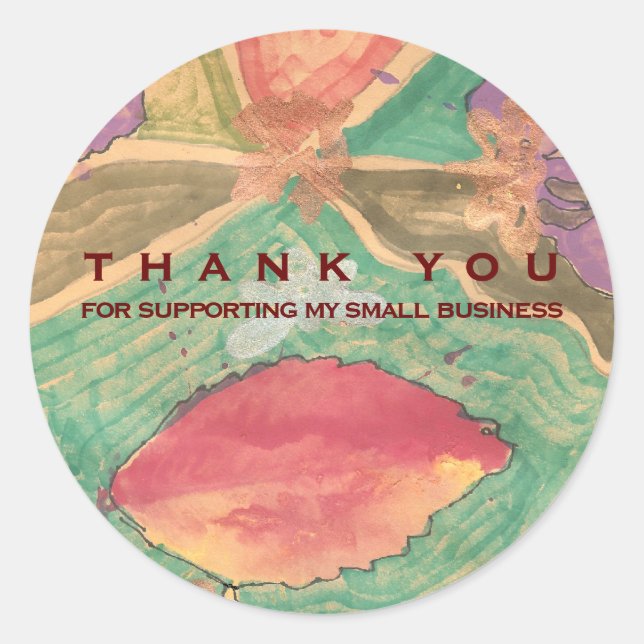 Lovely leaves small business labels (Front)