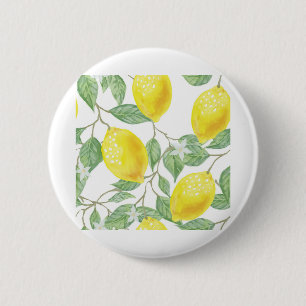 Lovely Lemons 6 Cm Round Badge