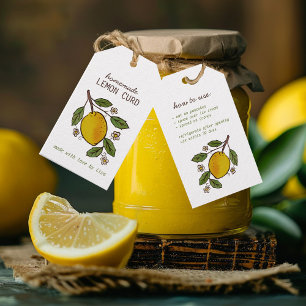Lovely Lemons Homemade Treats Rustic Custom Gift Tags