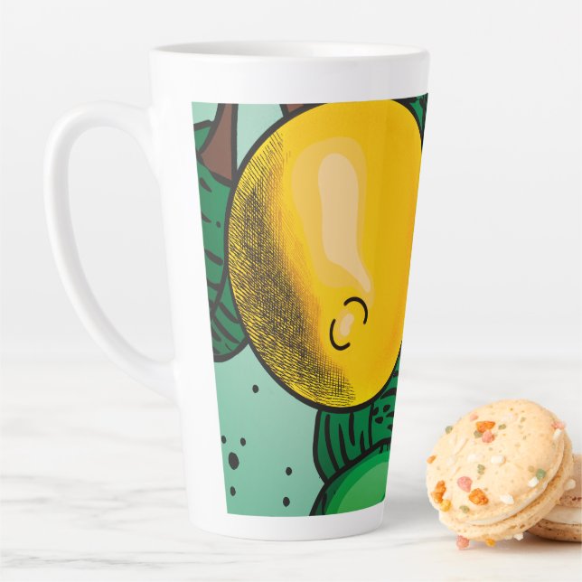 Lovely Lemons Latte Mug (In Situ)