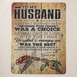 Lovely Letter To Him To My Husband Design Sherpa Blanket