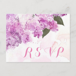 Lovely Lilacs Custom RSVP Card