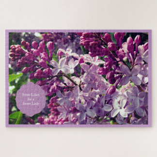 Lovely Lilacs for a Sweet Lady Jigsaw Puzzle