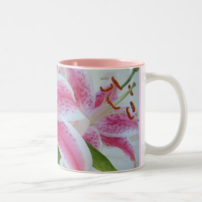 Lovely Lillies Two-Tone Coffee Mug (Right)
