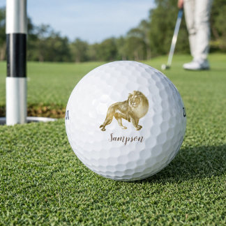 Lovely Lion Safari Golf Balls