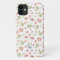 Lovely Little Ladybugs Floral | Monogram