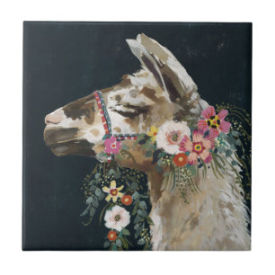 Lovely Llama Ceramic Tile