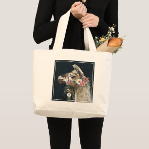 Lovely Llama Large Tote Bag