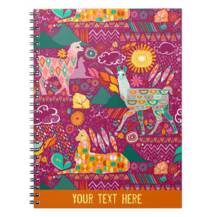 Lovely Llamas - Custom Notebook