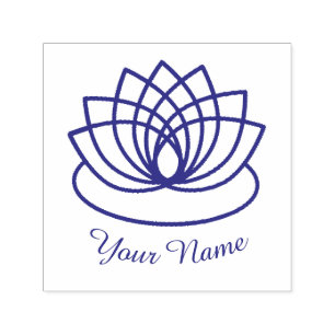 Lovely Lotus Flower Self-inking Stamp