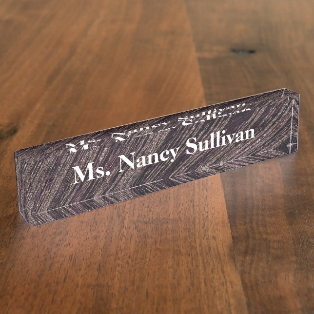 Lovely Marble Design Nameplate (Side)