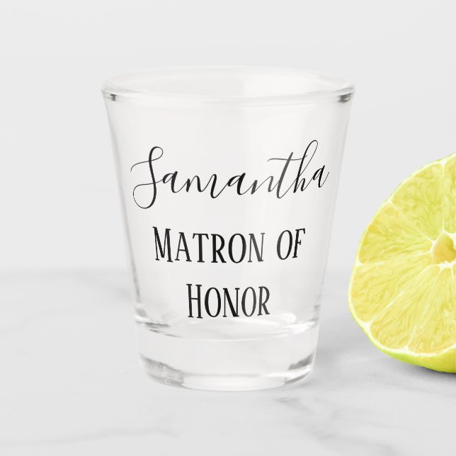 Lovely Matron of Honour Shot Glass (Front)