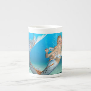 Lovely Mermaid Bone China Mug