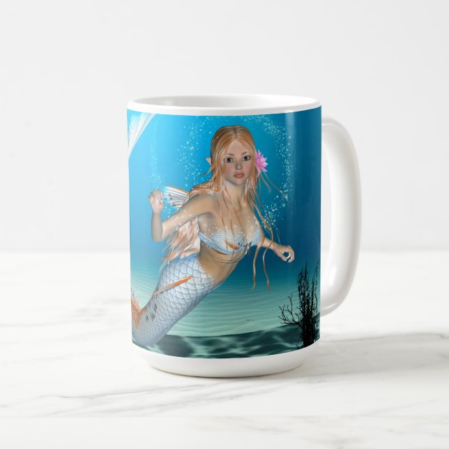 Lovely Mermaid Coffee Mug (Front Right)