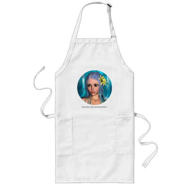 Lovely Mermaid Long Apron (Front)