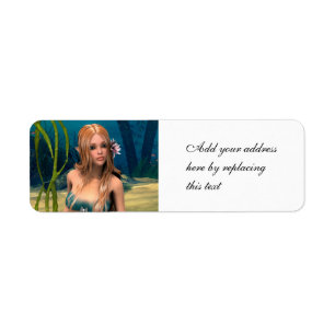 Lovely Mermaid Return Address Label