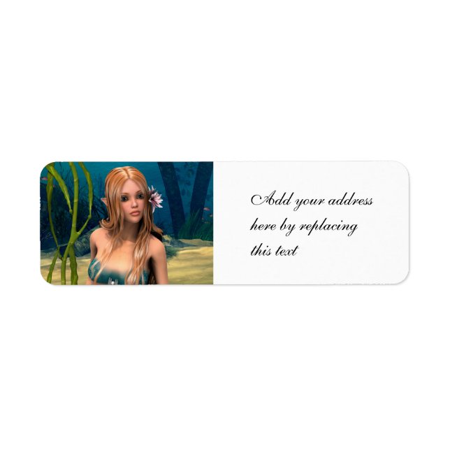 Lovely Mermaid Return Address Label (Front)