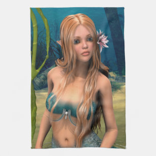 Lovely Mermaid Tea Towel
