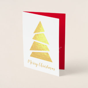 Lovely Merry Christmas Tree Foil Card