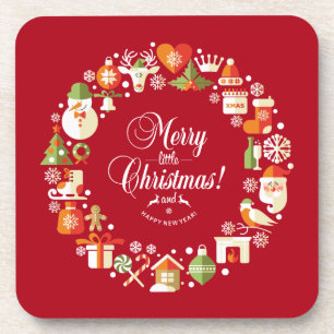 Lovely Merry Little Christmas Coaster