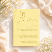 Lovely Modern Butter Yellow Wedding Details
